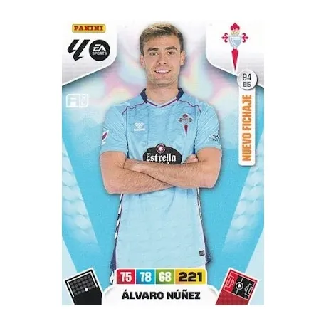 Cromo Álvaro Núñez (Nuevo Fichaje) Celta #94 bis