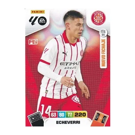 Cromo Echeverri (Nuevo Fichaje) Girona #174 bis