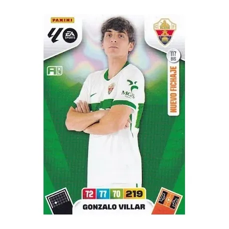 Cromo Gonzalo Villar (Nuevo Fichaje) Elche #117 bis