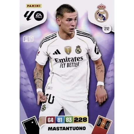 Cromo Mastantuono Real Madrid #212