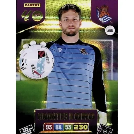 Cromo Remiro (Guantes de Oro) Real Sociedad #386