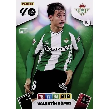 Cromo Valentín Gómez Real Betis #80