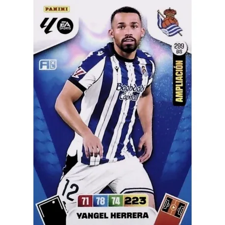 Cromo Yangel Herrera (Ampliación) Real Sociedad #299 bis